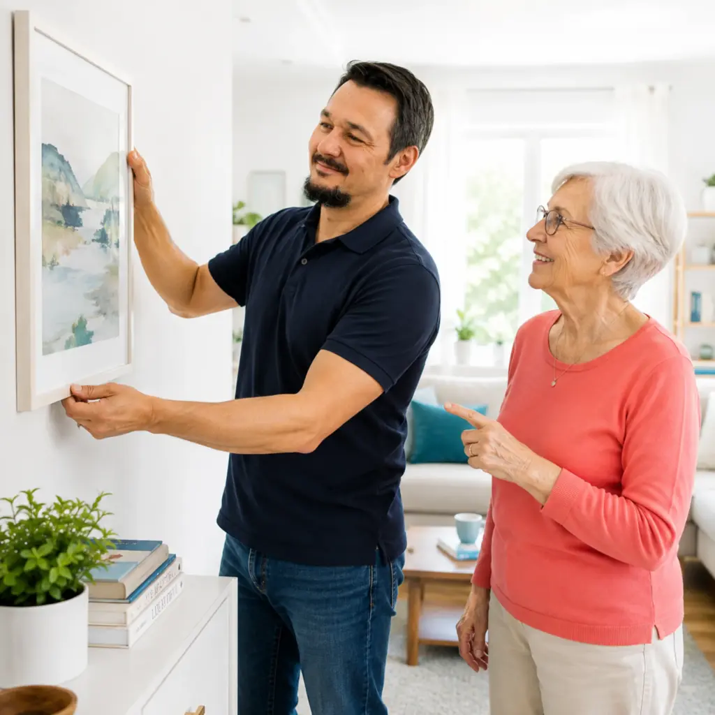 Plus Leistungen Haus BIlder aufhängen leviacare.de